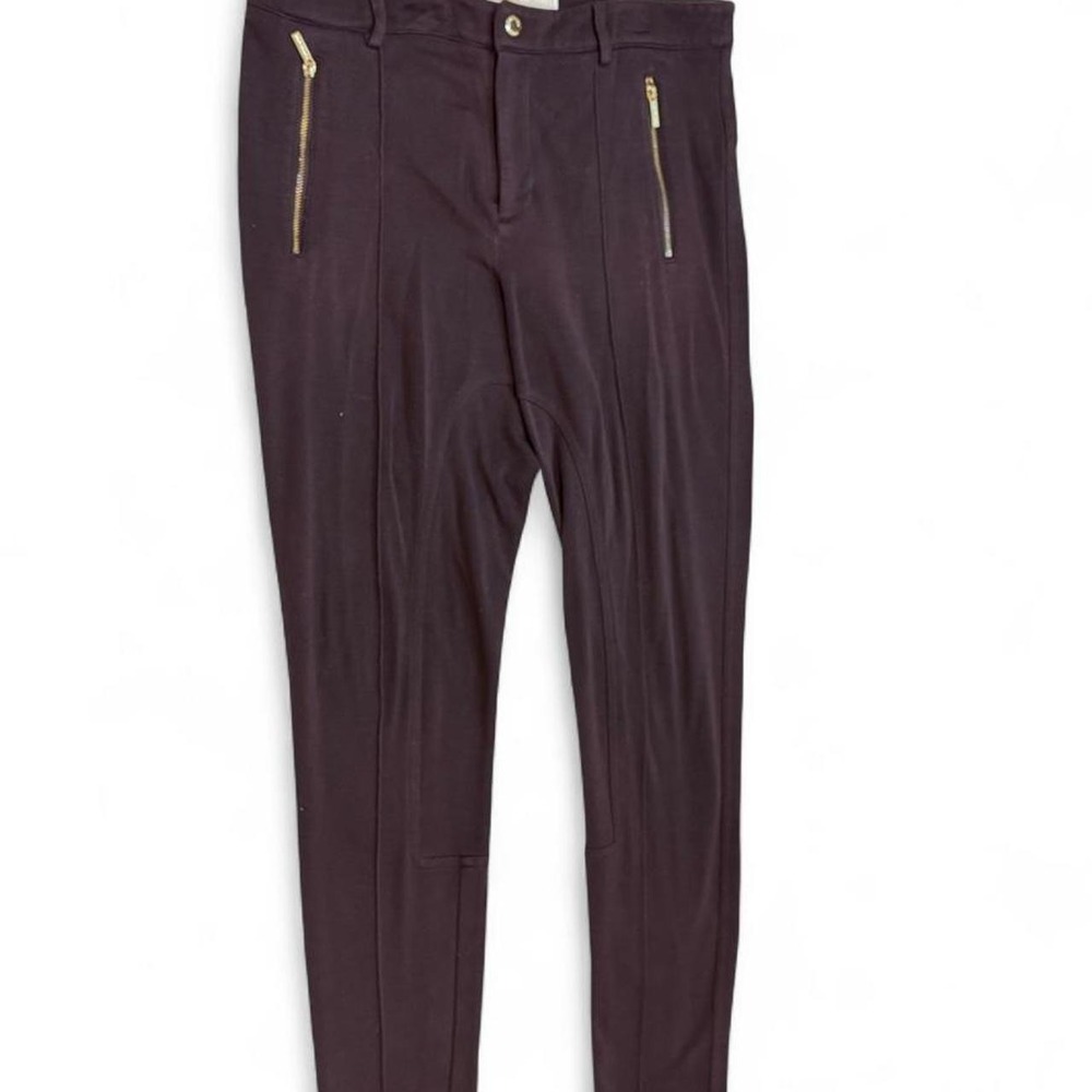 Michael Kors Womens Brown Equestrian Riding Skinny Pants Size 10
